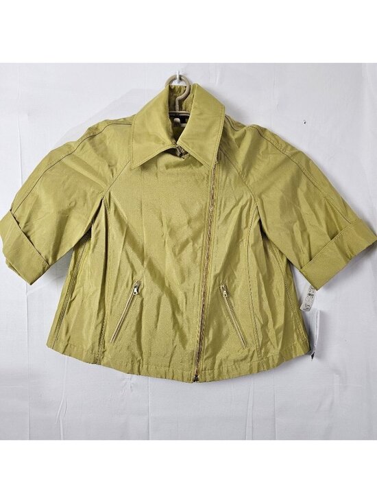Lafayette 148 New York Jackets & Blazers - NWT Lafayette 148 Swing Jacket Womens 4 Pistachio Polished Lux Green Coat Zip